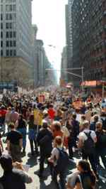 Broadway was full